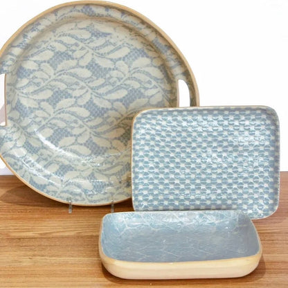 Terrafirma Ceramics Tidbit Bowl, Opal Foliage