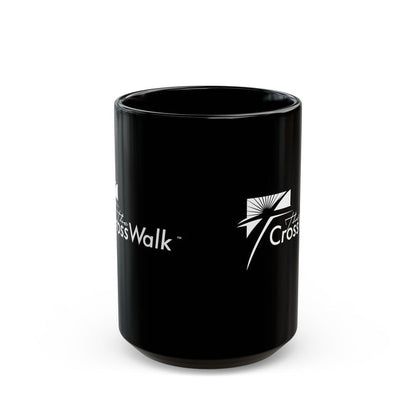 The Crosswalk Church Black Mugs