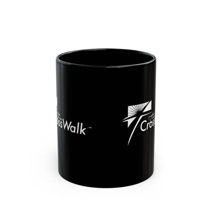 The Crosswalk Church Black Mugs