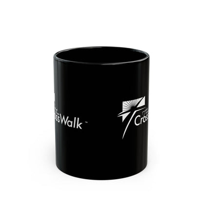 The Crosswalk Church Black Mugs