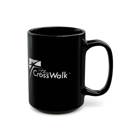 The Crosswalk Church Black Mugs