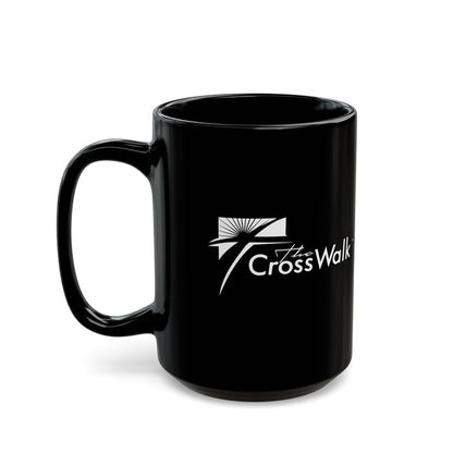 The Crosswalk Church Black Mugs
