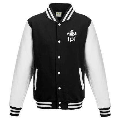 TPF - Letterman Jacket / Jet Black/White / S