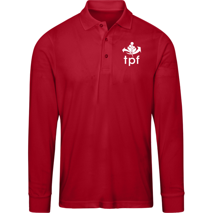 TPF - Long Sleeve Polo / Classic Red / S