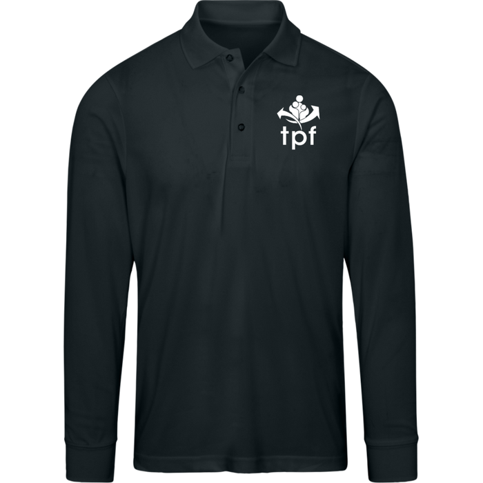 TPF - Long Sleeve Polo / Black / S