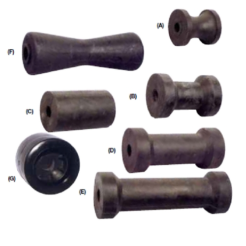 Trailer Roller - Rubber - Bosuns Boat