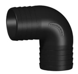 TRU DESIGN 90° ELBOW CONNECTOR 25MM Black/White