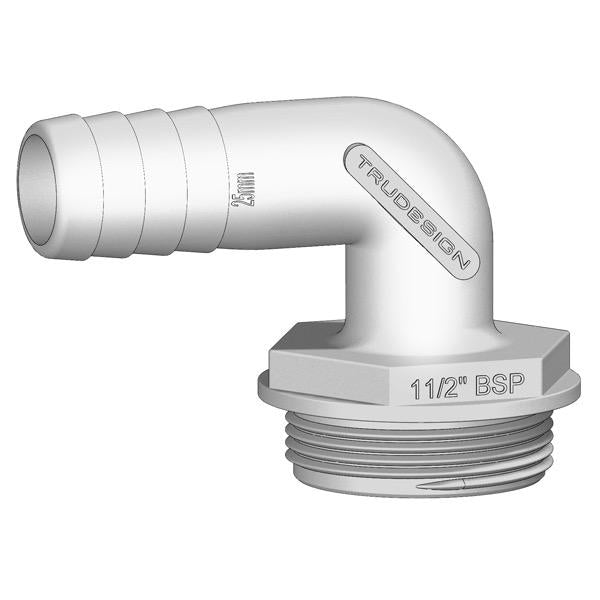 TRUDESIGN 1-1/2" BSP (M) Tank Fitting - Angled
