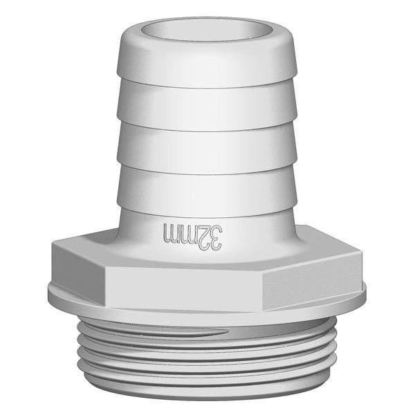 TRUDESIGN 1-1/2" BSP (M) Tank Fitting - Straight