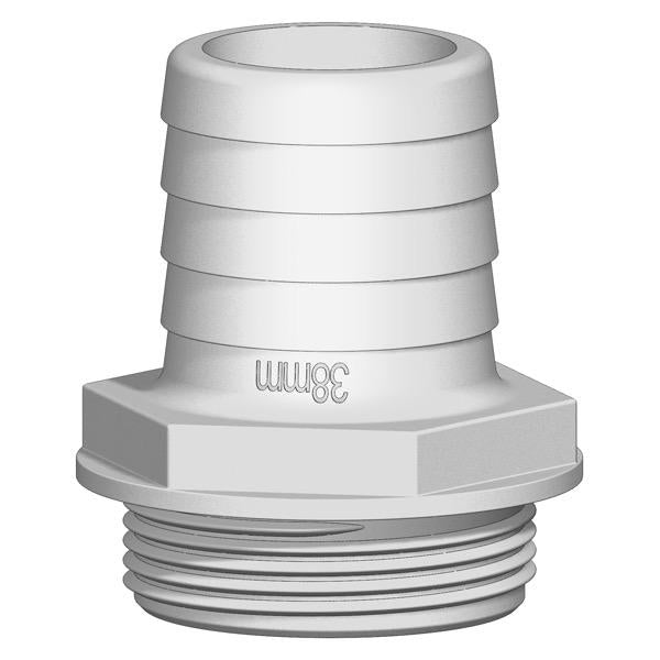 TRUDESIGN 1-1/2" BSP (M) Tank Fitting - Straight