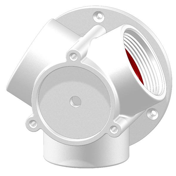 TRUDESIGN Aquavalve 3 Way Connector - No tails - White