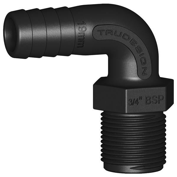 TRUDESIGN Hose Tail - Male Tail 90 Degree