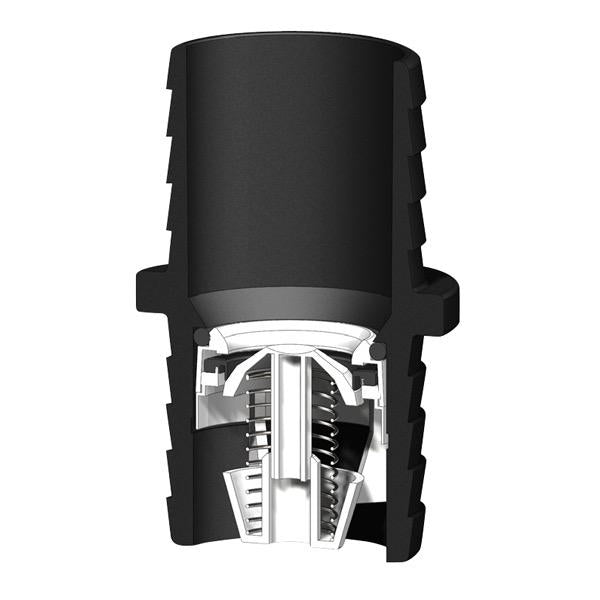 TRUDESIGN Non Return Black Valve - Bosuns Boat