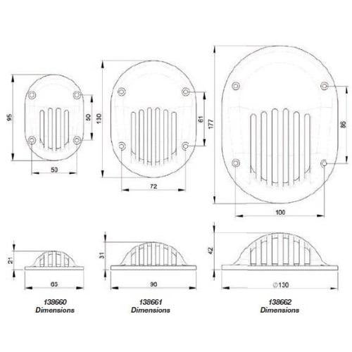 TRUDESIGN Scoop Strainer White - Bosuns Boat