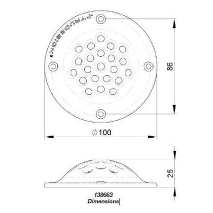 TRUDESIGN Scoop Strainer White - Bosuns Boat
