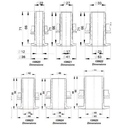 TRUDESIGN Skin Fitting Domed