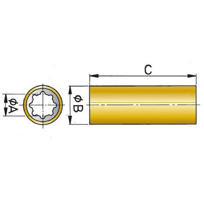 Rubber Bearing Phenolic Shell Type RLPH - Bosuns Boat