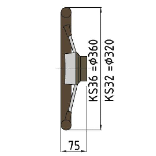 Vetus - Steering Wheel w/ PU-foam Layer - Dia: 320mm - Bosuns Boat