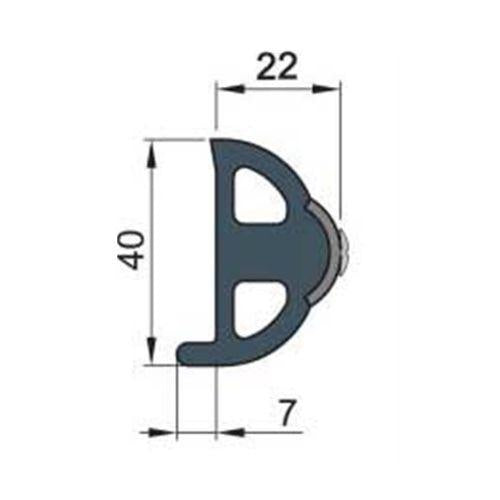 Vetus Base Profile for Rubbing Strake - POLY4S (Inlay Ordered Separately) - Bosuns Boat