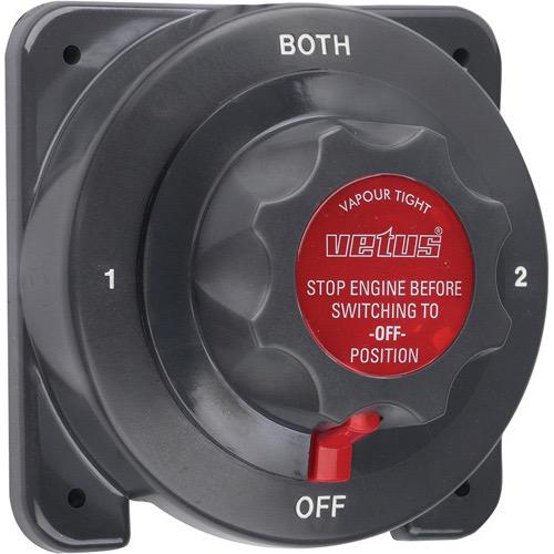 Vetus Battery Selector Switch – 175A Continuous, 300A Interval, 6/12/24/32V (ACCUSCH)