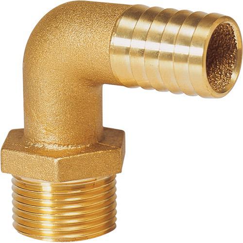 Brass Connector Angled - Bosuns Boat