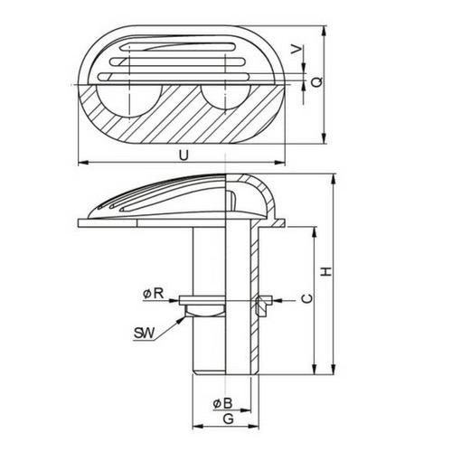 Bronze Water Scoop - Bosuns Boat