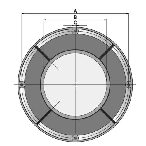 Vetus Dorade Box Adapter Flange — BOXAD Series (Thick Decks) - Bosuns Boat