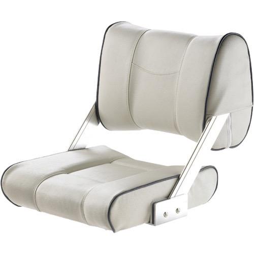 Vetus FERRY Marine Seat – Moveable Double-Sided Backrest, White & Dark Blue (CHTBSW) - Bosuns Boat