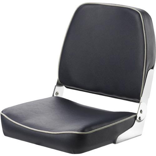Vetus FISHERMAN Classic Folding Seat - Dark Blue with White Seams