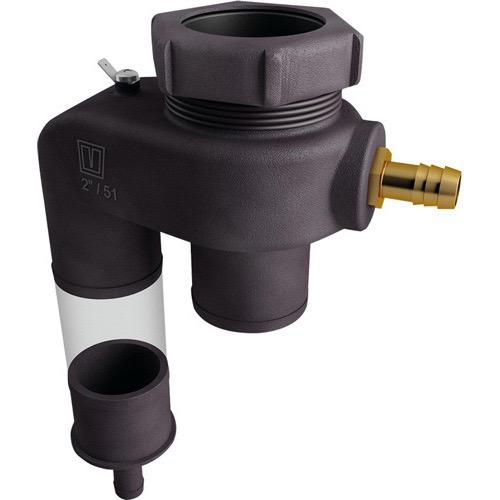 Vetus FSA Fuel Splash-Stop — Anodised Aluminium, 38mm & 51mm Hose (3 Models) - Bosuns Boat