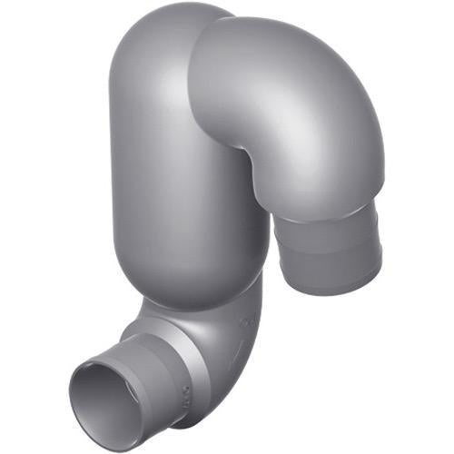 Vetus LT Series Plastic Exhaust Gooseneck Waterlock — 65–152mm - Bosuns Boat