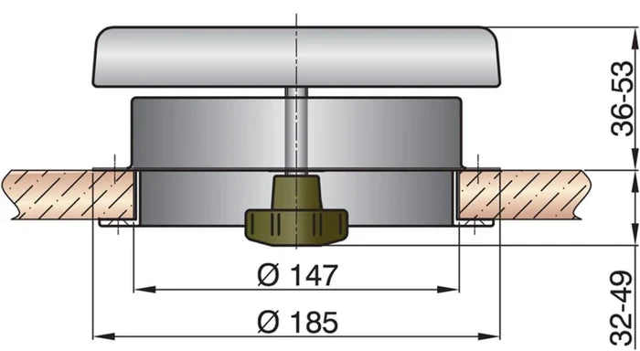 Vetus Mushroom Ventilator - AISI 316 Stainless Steel - Bosuns Boat