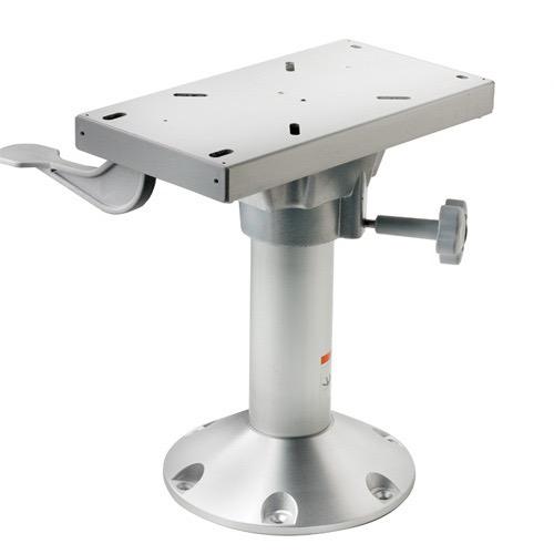 Vetus PCF Fixed Height Seat Pedestal — 360° Swivel, Anodised Base, 33 & 45cm (4 Models) - Bosuns Boat
