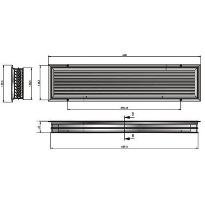 Vetus Rectangular Air Suction Vent — ASVREC Series - Bosuns Boat