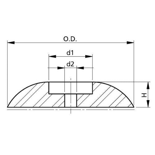 Vetus Rudder Anode Model "Disc" - Bosuns Boat