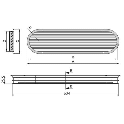 Vetus SSVL Polished Stainless Steel Air Suction Vent — Engine Ventilation (6 Sizes) - Bosuns Boat