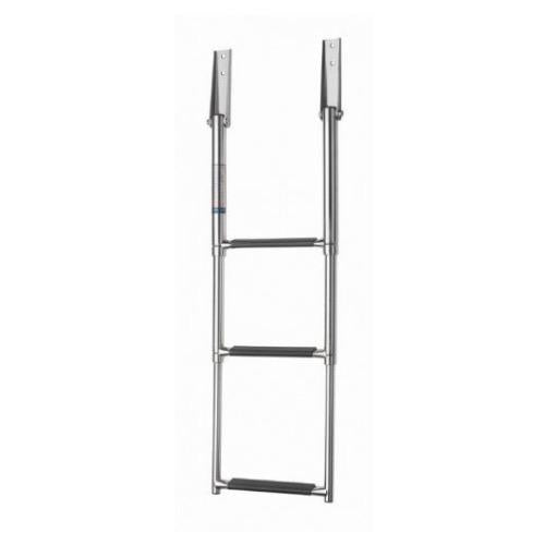 Vetus Telescopic Boarding Ladder – AISI 316 Stainless, Wide 3-Step, 895mm Extended (SLT3AW)