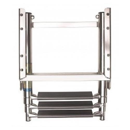 Vetus Telescopic Stainless Steel (AISI 316) Boarding Ladder – 3 Steps, 875mm Extended - Bosuns Boat