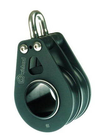 Wichard 93205 Roller blocks / sheave 40 / double / with swivel head - bosunsboat