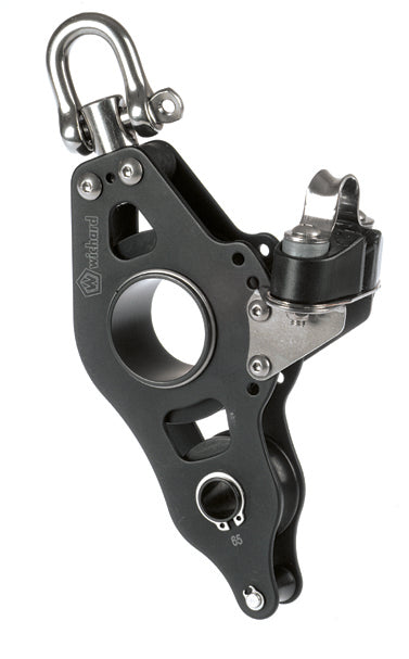 Wichard 94408 Roller blocks / sheave 50 / fiddle / with swivel head, becket and cam - bosunsboat