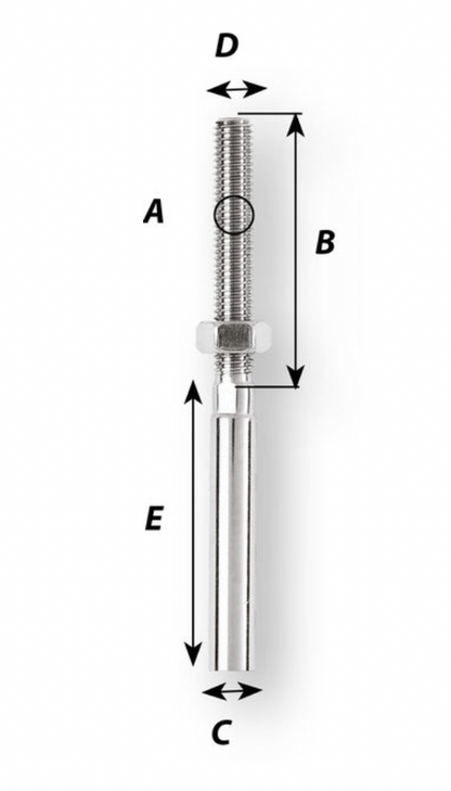 Wichard Swage stud - For wire dia 5 mm - Bosuns Boat