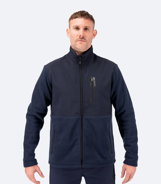 Zhik Mens Hybrid Fleece Jacket - Midnight Blue - Bosuns Boat
