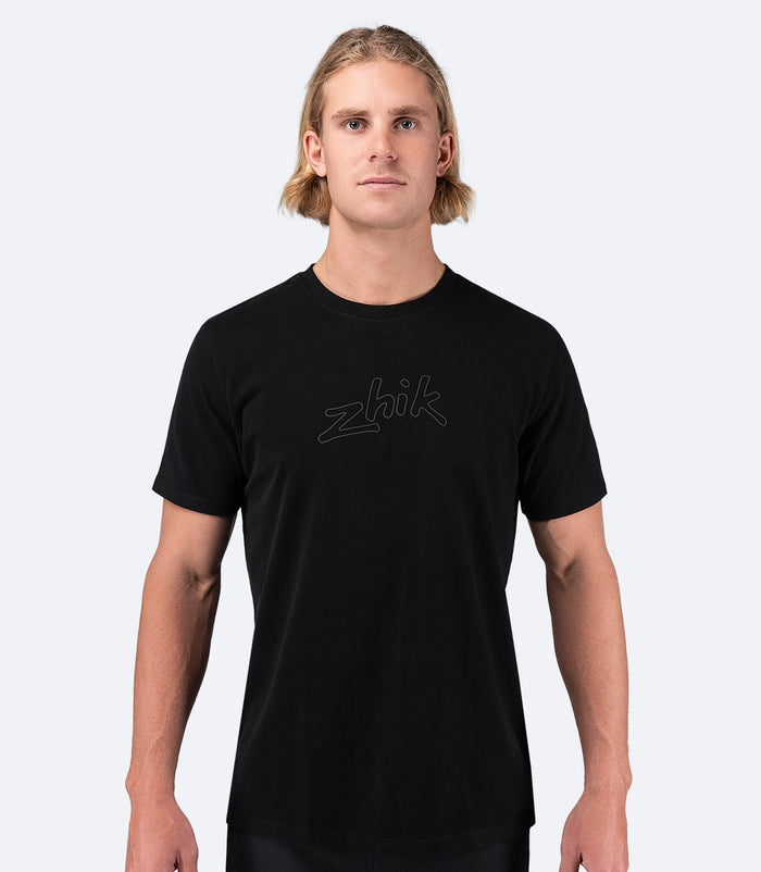Zhik Mens Logo Cotton T-Shirt - Bosuns Boat