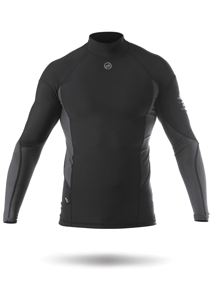 Zhik Mens Long Sleeve Spandex Top-BK-XXL