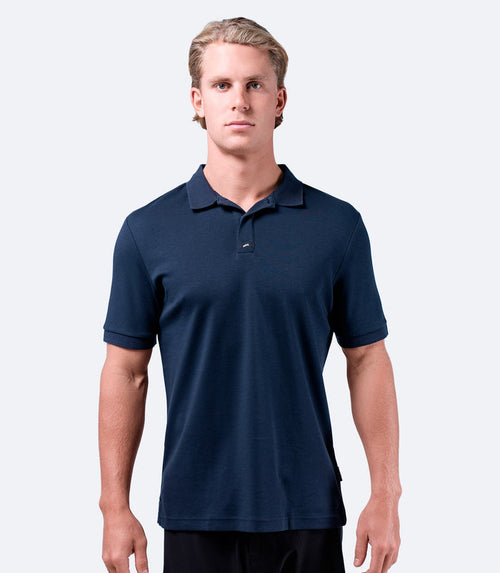 Zhik Mens Pima Cotton Polo - Navy - Bosuns Boat