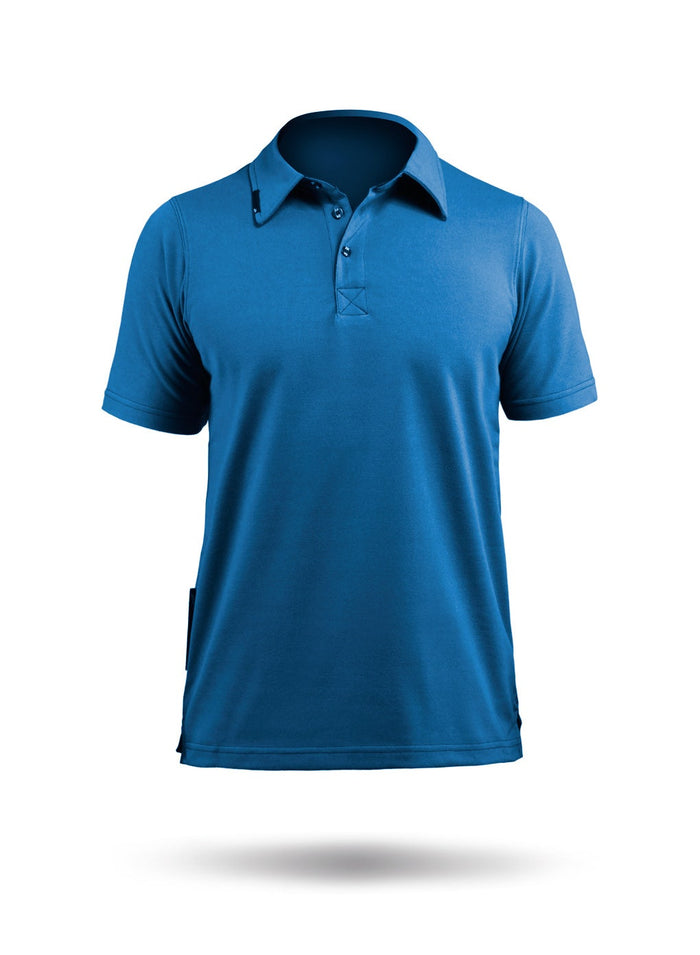 Zhik Mens Poly Cotton Polo-BL-XS