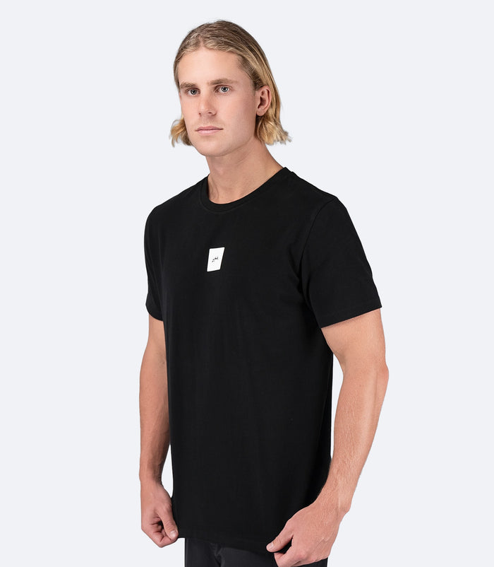 Zhik Mens Zhik Block Logo Cotton T-Shirt - Black - Bosuns Boat