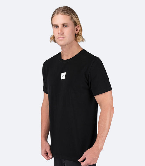 Zhik Mens Zhik Block Logo Cotton T-Shirt - Black - Bosuns Boat
