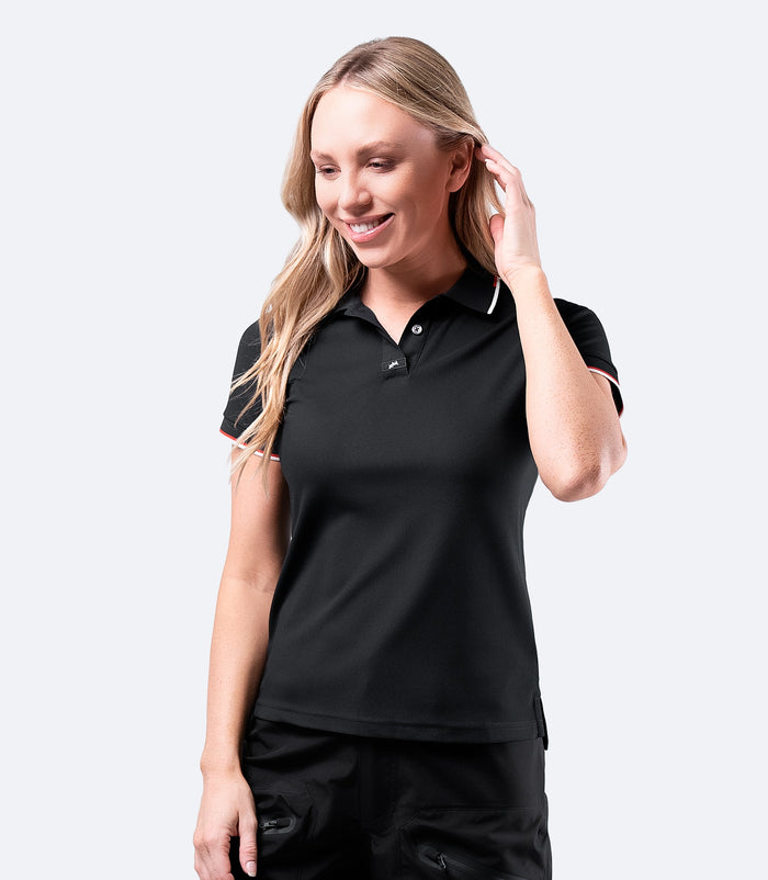 Zhik Womens Elite Polo - Black - Bosuns Boat