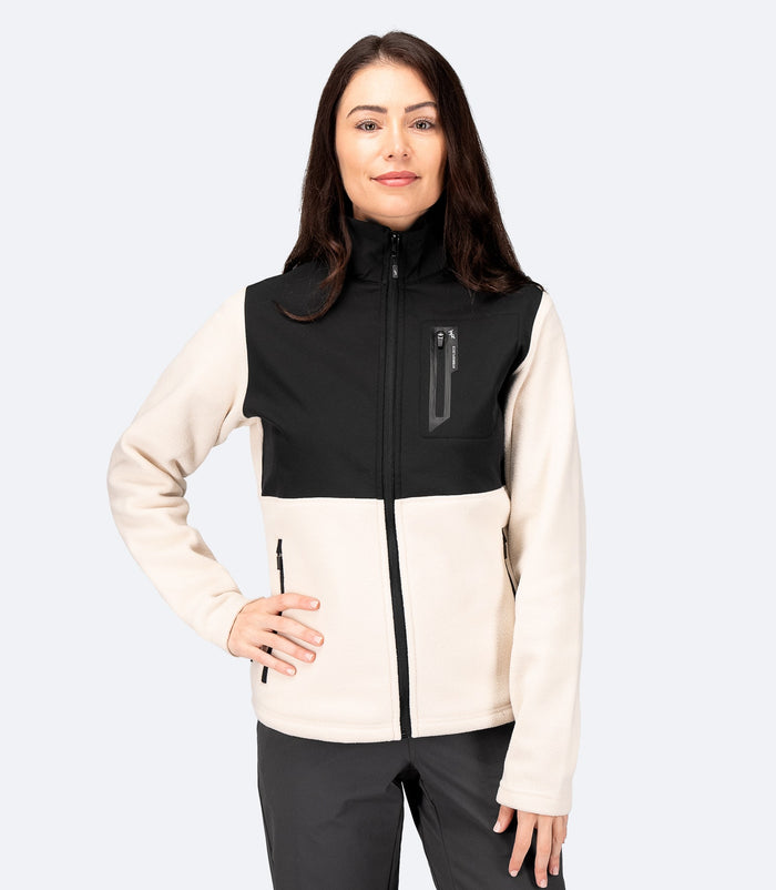 Zhik Womens Hybrid Fleece Jacket - Chalk - Bosuns Boat